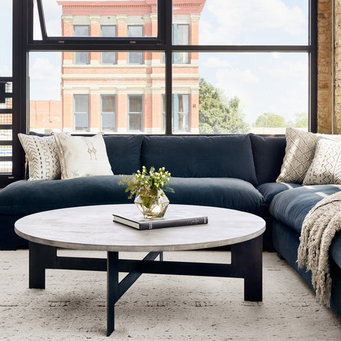 Charcoal Round Coffee Table